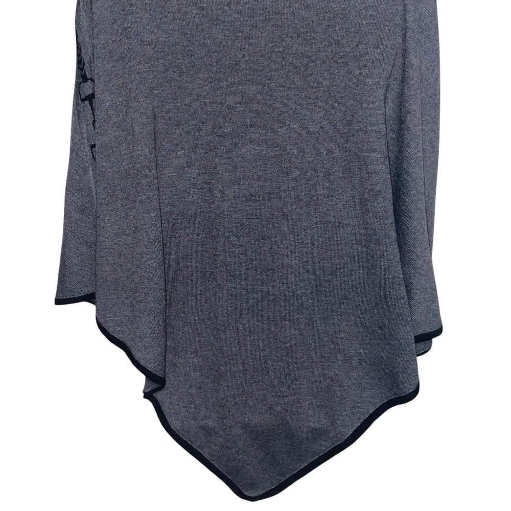 Kerrits EQL Sweater Poncho Womens O/S Horse Equestrian Print Wool Blend Winter